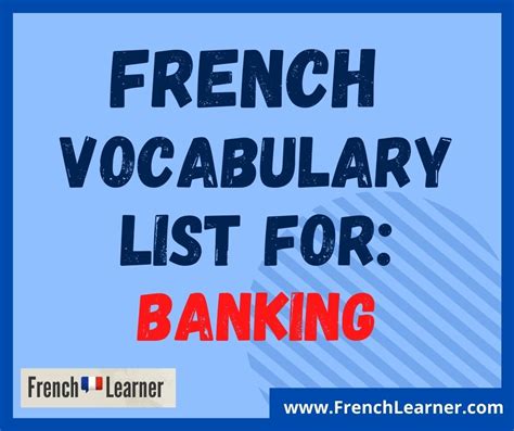 french banking terms